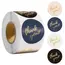 50-500pcs 1inch Blue Thank You Stickers For Envelope Sealing Labels Stationery Supplies Handmade Wedding Gift Decoration Sticker