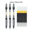 13/30pcs Retractable Gel Pens Set Black/Red/Blue Ink Ballpoint for Writing Refills Office Accessories School Supplies Stationery