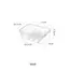 Transparent Data Cable Organizer Case Classification Dustproof Card Organizer with Lid Clutter Collection Box for Office Home