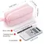 Large-Capacity Zippered Pencil Case Portable Multi-Compartment Pencil Pouch Waterproof and Durable Stationery Storage