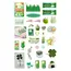 5pcs Cartoon Transparent Flash Film Sticker Glitter Stars Cute Bear Four-Leaf Clover Sticker Kawaii  Phone Decorative Stickers
