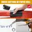 HORN Sliding Wrapping Paper Cutter - Easy-Glide Gift Wrap Trimmer for Christmas & Birthdays, Durable ABS，, Orange/Black