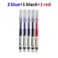 3-5Pcs Straight Liquid Gel Pen Quick-drying, Large-capacity 0.5mm Black Blue Ink for Writing School Office Stationery Supplies