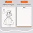 Anime Character Line Art Drawing Book for Beginners - 48 Pages of Simple Hand-Drawn Outlines for Tracing & Practice Painting