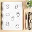 72PCS Abstract Eye Bubble Cat Graffiti Stickers Scrapbooking Collage Material Helmet Phone Water Cup Wall Notepad Decoration