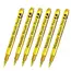 4/6pcs Waterproof Permanent Metallic Brush Paint Marker Pens DIY Resin Mold Gold Silver Drawing Supplies Craft Markers Pen