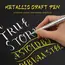 4/6pcs Waterproof Permanent Metallic Brush Paint Marker Pens DIY Resin Mold Gold Silver Drawing Supplies Craft Markers Pen