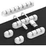 Cable Cord Wire Organizer Silicone USB Cable Winder Management Clips Self Adhesive for Mouse Keyboard Headset Car For iPhone
