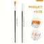 Flat And Round Paint Brushes Set,Pointed Flat Nylon Hair Brushes For Acrylic Oil Watercolor Paint Party Painting
