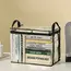 Foldable Book Box Student Dormitory Classroom Book Organizer Transparent Waterproof Household Book Organizing Storage Box Props
