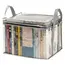Foldable Book Box Student Dormitory Classroom Book Organizer Transparent Waterproof Household Book Organizing Storage Box Props