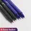 12pcs Press Type Erasable Gel Pens 0.5mm Black/Blue Ink Bullet Washable Handle Magic Refills Rod Super Capacity Ink Writing