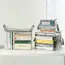 Foldable Book Box Student Dormitory Classroom Book Organizer Transparent Waterproof Household Book Organizing Storage Box Props