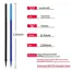 30/50/100Pcs/Lot 0.5mm Gel Pen Erasable Pen Refill Rod Set  Blue Black Ink Shool Washable Handle Writing Stationery Supplies