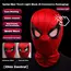 In Stock Miles Spider-Man 1:1 Scale Electronic Mask With Moving Glowing Eyes Ring Control Cosplay Toy Gift For Boys Gift