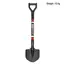 Simulated Metal Shovel Decoration 105x25mm for 1/8 1/10 RC Crawler Car Axial SCX10 TRX4 90046 D90 D110 Redcat TF2 Tamiya CC01