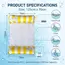 Striped Inflatable Water Hammock Float, Multi-Purpose Mesh Pool Lounger, Foldable Floating Bed, Beach and Summer Water Party Use