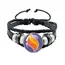 Mega Stone Key Chain Anime Peripheral Creativity Exquisite Fashion Black Leather Rope Buckle Key Chain Trend