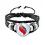 Mega Stone Key Chain Anime Peripheral Creativity Exquisite Fashion Black Leather Rope Buckle Key Chain Trend