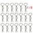 20/50 1/8 1/10 1/12 1/14 1/16 1/18 RC Car Body Shell R Clips Bodyshell Pin Metal Body Shell Clip Pin Buggy Truck Toy Accessories
