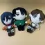 Anime Attack on Titan Plush Toys Doll Kawaii Levi Eren Mikasa Cute Kawaii Collection Green Stuffed Doll Birthday Gifts For Kids