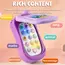 Puzzle Early Education Music Mobile Phone Cartoon Simulation Flip Phone Baby Toy 61 Children's Gift English