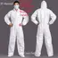Disposable Breathable Dustproof Water Oil Resistant Work Safety Overall Anti Dust Spary Painting Decorating Labour Coverall Suit