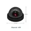 Creative Black Plastic Dome CCTV Dummy Camera Flashing Led Fake Camera Power Via AA Battery Surveillance Security System