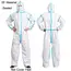 Disposable Breathable Dustproof Water Oil Resistant Work Safety Overall Anti Dust Spary Painting Decorating Labour Coverall Suit