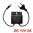 DC12V 2A Waterproof EU Plug Power Adapter For CCTV Security Surveillance AHD Camera Charger NVR DVR Input AC100V-240V 5.5*2.1mm