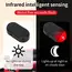 2PCS Solar Powered Car Fake Security Light Blue/Red Simulated Wireless Warning Lights Anti-Theft Alarm Flashing Signal Lamp