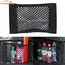 1X Car Back Rear Trunk Organizer Net Mesh Seat Elastic String Magic Sticker Universal Storage Bag Pocket Auto Put Paper Stowing