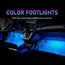 Car Neon Light Foot Light LED Interior Decoration Backlight Cigarette Lighter USB Atmosphere Lamp Vehicle Accessories