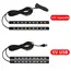 2 in 1 LED Car Neon Light Foot Light LED Interior Decoration Backlight Cigarette Lighter USB Atmosphere Lamp Vehicle Accessories