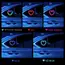 Universal Solar Atmosphere Light Heart-shaped Dynamic Gradient LED Fit Car Interior Ambient Light Decoration Accessory RGB