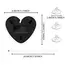 Universal Solar Atmosphere Light Heart-shaped Dynamic Gradient LED Fit Car Interior Ambient Light Decoration Accessory RGB