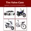 Copper Valve Core Car Motorcycle Bike Tire Valve Core American/US Vacuum Tyre Valve Stems Core Remover Bicycle Auto Accessories