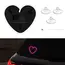 Universal Solar Atmosphere Light Heart-shaped Dynamic Gradient LED Fit Car Interior Ambient Light Decoration Accessory RGB