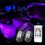 Upgrade RGB Car Atmosphere Lights, Larger Battery & Brighter, Type-C Charging Cable, Wireless Remote Multi-Mode for Car Motorcyc