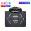 12V-24V Dual USB QC3.0 PD 3.1A/2.1A Car Charger Socket Quick Charge with Sliding Cap Outlet Panel Adapter for Truck Camper RV