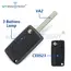 MYREMOTEKEY Remote Key Shell Case 2/3/4B For Peugeot 207 307 308 407 607 807 For Citroen C2 C3 C4 C5 C6