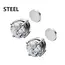 1/3 Pair Crystal Strong Magnetic Ear Stud Clip Earrings for Men and Women Punk Round Zircon Magnet Earrings Non Piercing Jewelry