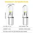 10pcs T5 PC74 B8.5 Led W3W Car Interior Light Dashboard Warming Indicator COB Chip Canbus Auto Instrument Light Wedge Gauge Bulb