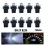 10pcs T5 PC74 B8.5 Led W3W Car Interior Light Dashboard Warming Indicator COB Chip Canbus Auto Instrument Light Wedge Gauge Bulb
