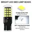2pcs 1156 BA15S P21W BAU15S PY21W 7443 W21/5W T20 7440 W21W WY21W 1157 P21/5W BAY15D 54 LED Bulbs CanBus Lamp Turn Signal Lights