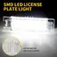 2Pcs Canbus LED License Plate Light White For Alfa Romeo 147 156 159 166 Brera Giulietta Type 940 MiTo Romeo GT Spider 939