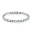 Women's Fashion 4mm Zirconia Tennis Bracelet Crystal Charm Designer Thin Chain Wedding Jewelry