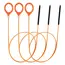 1/3 PCS Car Drain Hole Unclogger Tool + Washbasin Cleaning Brush (130/81cm) Flexible Long Drain Steel Wire Auto Accessory