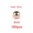20-100pcs 3 4 5 6 8mm Stainless Steel Spacer Beads Round Ball Charm Loose Seed Beads for DIY Bracelets Jewelry Making Supplies