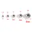 20-100pcs 3 4 5 6 8mm Stainless Steel Spacer Beads Round Ball Charm Loose Seed Beads for DIY Bracelets Jewelry Making Supplies